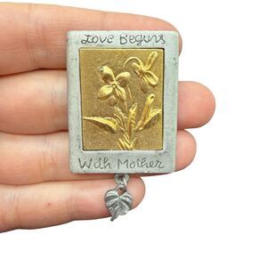 Vintage M. Bastin Floral Brooch, Mothers Day Gift